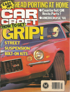 CAR CRAFT 1988 MAR - STREET SUSPENSION, AUTOLITE, T-5
